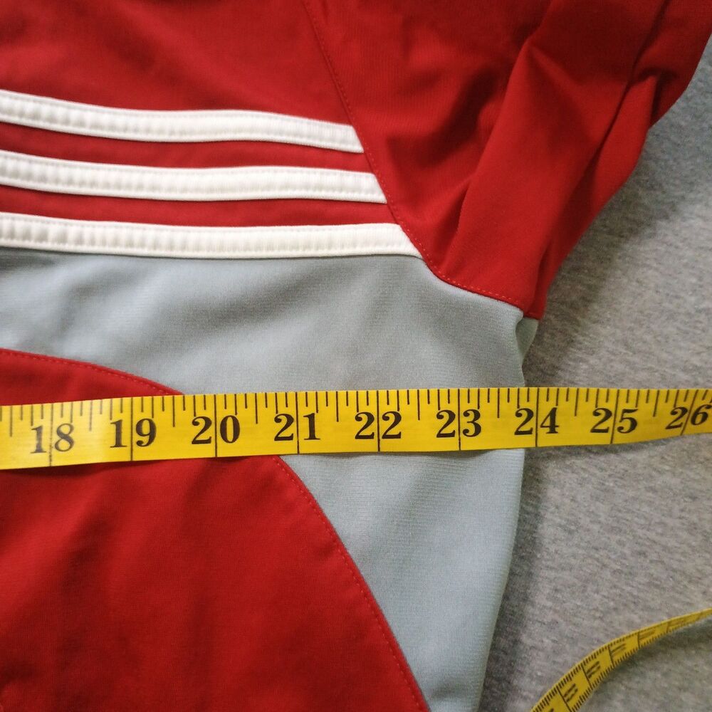 Adidas Prodigy SC Track Jacket Mens Medium Red Full Zip Soccer Sporty Athletic - Picture 9 of 12